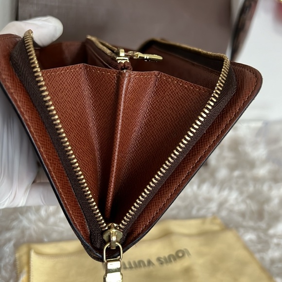 Authentic Vintage Louis Vuitton Monogram Zip Around Wallet GUC with Dust … - Picture 15 of 16
